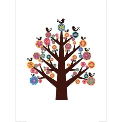 Afbeelding van Kunstdruk Valentina Ramos Tree of Flowers 60x80cm