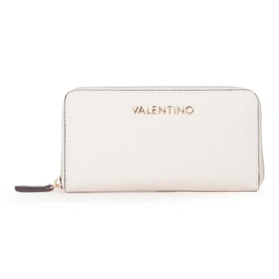 Afbeelding van VALENTINO Portemonnee Posillipo Zip Around Wallet Ecru Beige