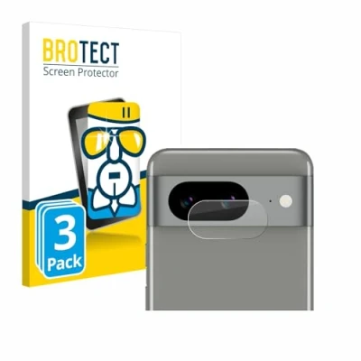 Afbeelding van BROTECT Screenprotector voor Google Pixel 8 (ALLEEN Camera Lens) Folie Beschermfolie Beschermglas transparant (3 Stuks)