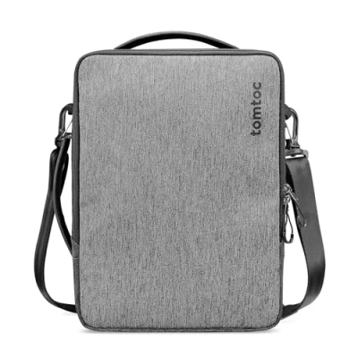 Afbeelding van tomtoc 360 tashoes voor 14 inch MacBook Pro M3/M2/M1 Pro/Max A2992 A2918 A2779 A2442 2023 2021, 13 Air/Pro, waterafstotende laptop schoudertas