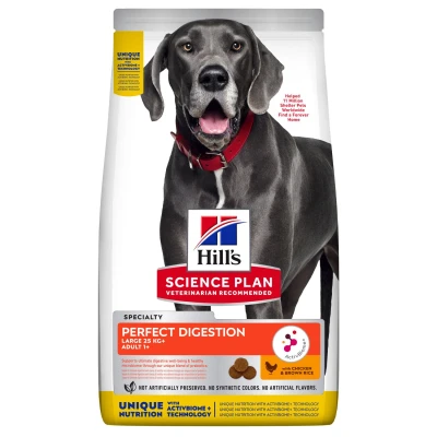 Afbeelding van Hill&#039;s Science Plan Hondenvoer Perfect Digestion Large Breed Adult +1 Kip en Bruine Rijst 12 kg