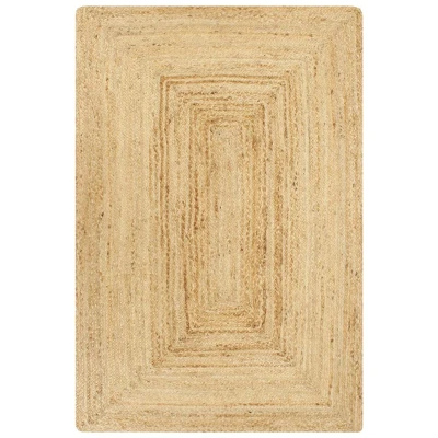 Afbeelding van Vloerkleed handgemaakt 120x180 cm jute naturel