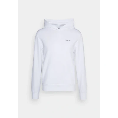 Afbeelding van Calvin Klein Micro LOGO Repreve Hoodie Sweater, Heren, Maat: Small, Bright white
