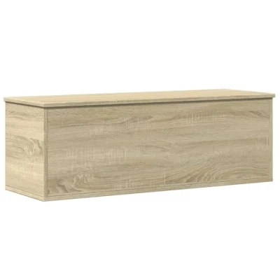 Afbeelding van vidaXL Opbergbox 102x35x35 cm bewerkt hout sonoma eikenkleurig