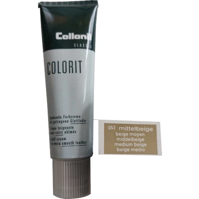 Afbeelding van Collonil Colorit Dekkende Kleurcreme Tube Middel Beige 50ml (Schoensmeer Schoenpoets)