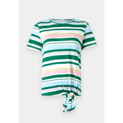 Afbeelding van TOM Tailor Denim Printed KNOT Tshirt print multicolor, Dames, Maat: XS, Multicolor