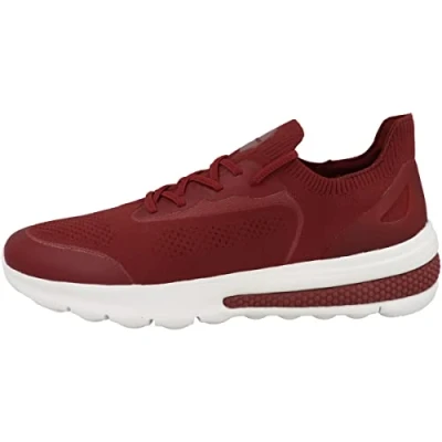 Afbeelding van Geox U Spherica Actif Sneakers laag, Heren, Maat: 40, Dark red Kunststof/ textiel