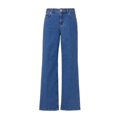 Afbeelding van comma casual identity Flared Jeans, Dames, Maat: 44, Blau