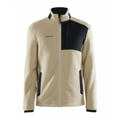Afbeelding van Craft ADV Explore Pile Fleece Jacket M 1912220 Ecru/Black