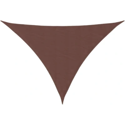 Afbeelding van Zonnescherm driehoekig 5x6x6 m oxford stof bruin