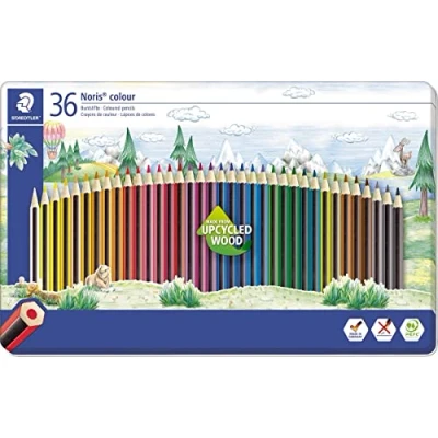 Afbeelding van Staedler kleurpotloden Noris Colour, metalen doos 36 stuks 3