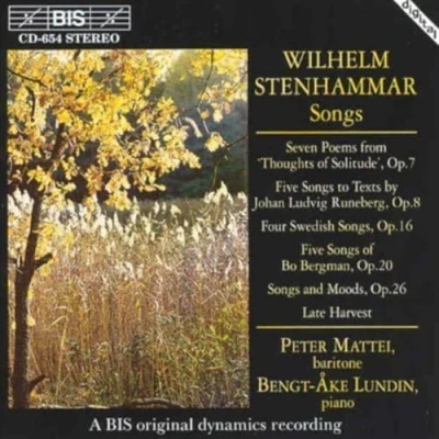 Afbeelding van Peter Mattei &amp; Bengt Ake Lundin Stenhammar: Songs (CD)