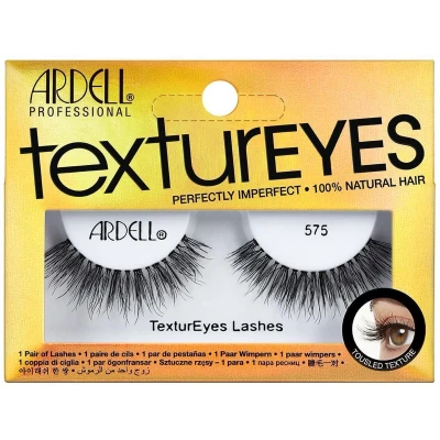 Afbeelding van Ardell TexturEyes Lash 575 Nepwimpers Gemiddeld volume, lange lengte Invisiband voor een naadloze look en comfortabel dragen 100% natuurlijk haar