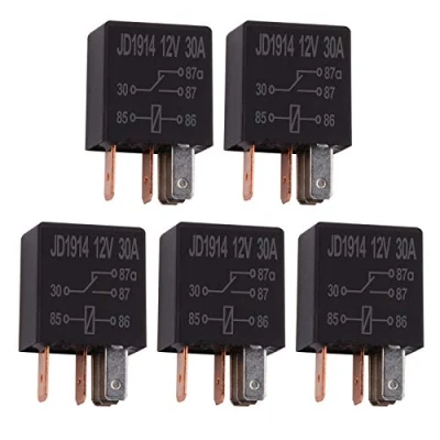 Afbeelding van Ehdis 5 stuks relais 12 V 30 A pins auto voor truck motor SPDT multi purpose relay