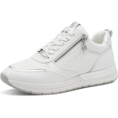 Afbeelding van Tamaris damestrainers 1 23832 44 101 lage damesschoenen vegan M2373241 wit