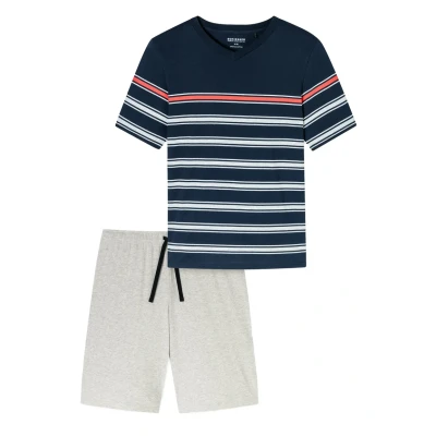 Afbeelding van Schiesser SET Pyjama, Heren, Maat: 50, Nachtblau