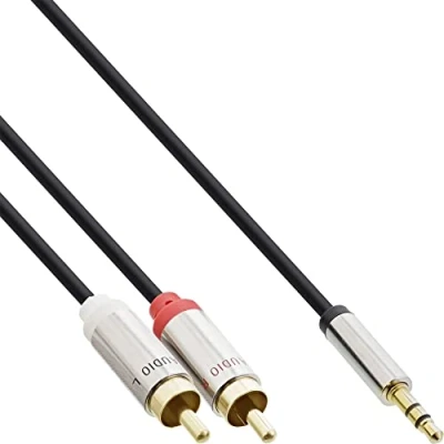 Afbeelding van InLine 3,5mm Jack Tulp stereo audio slim kabel 3 meter