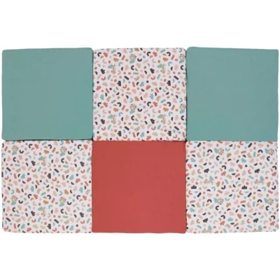Afbeelding van Maxi Malin speelkleed TINEO 5 in 1 evoluerende mat 180 x 120 cm Geometrische / Grappige dieren