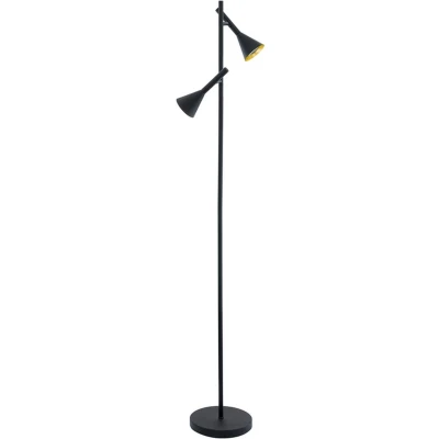 Afbeelding van EGLO Cortaderas Vloerlamp 144.5cm GU10 Zwart/Goud