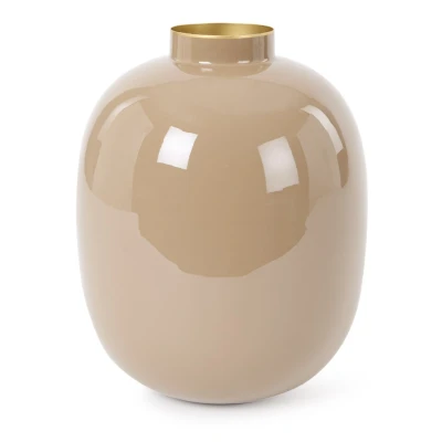 Afbeelding van Vaas Pip Studio Metal Khaki 32 cm