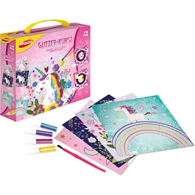Afbeelding van Joustra J41800 creatieve en knutselset glitter kunst, kleurrijk