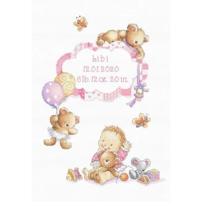 Afbeelding van Letistitch Leti969 kruissteekset, meerkleurig, 27 x 19 cm