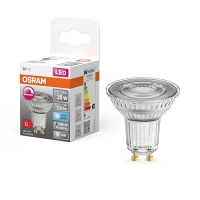 Afbeelding van OSRAM Superstar reflectorlamp, GU1 basis helder glas ,Koud wit (4 K), 23