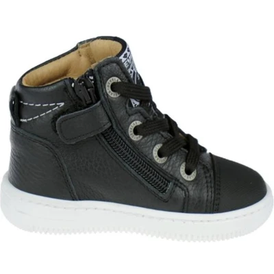 Afbeelding van Develab leren sneakers zwart