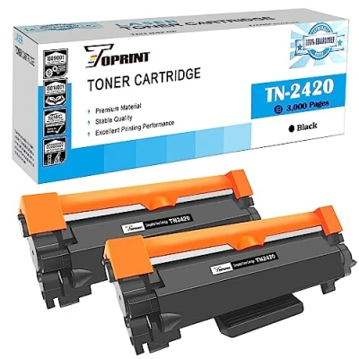 Afbeelding van TN2420 TN 2420 Compatibele Tonercartridges Hoge Capaciteit 2 Zwarttinten voor Brother HL L2310D L2350DW L2370DN L2375DW DCP L2510D L2530DW L2550DN MFC L2710DN L2710DW L2730DW L2750DW Printers
