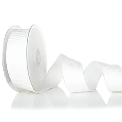 Afbeelding van Trimz Webbing, Katoen, Wit, 10m x 40mm