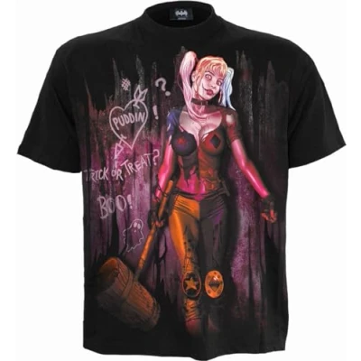 Afbeelding van Spiral HARLEY QUINN Heren Tshirt M TRICK OR TREAT Zwart