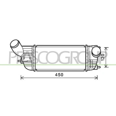 Afbeelding van PRASCO CI523N004 Intercooler