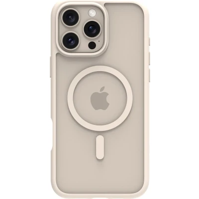 Afbeelding van Apple iPhone 16 Pro Max MagSafe Hoesje Gerecycled kunststof dbramante1928 Hardcase/Backcover Goud Telefoonhoesje Shockproof/Valbescherming