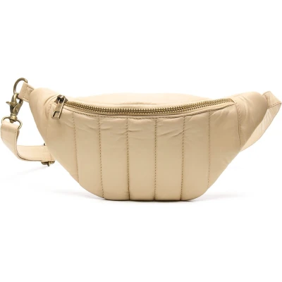 Afbeelding van Chabo Diva Bum Bag creme Leren tas Heuptasje