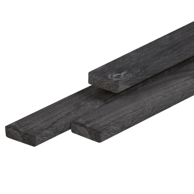 Afbeelding van Panlat Lariks Douglas Fijnbezaagd 2.1x4.5x300cm Zwart Geïmpregneerd