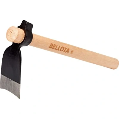 Afbeelding van Bellota HOE2420W335P Smeedijzer voor bloembedden en rocailles zones, met houten handvat anti draaisysteem.