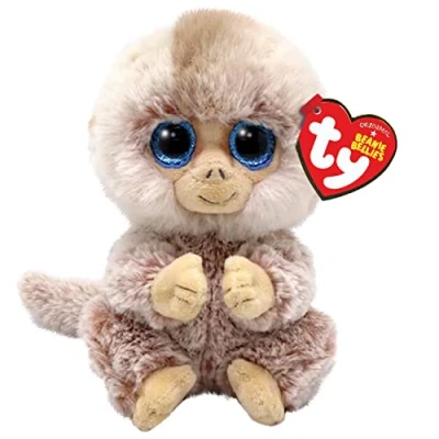Afbeelding van TY Beanie Babies Bellies Stubby Monkey 15 cm 1 stuk