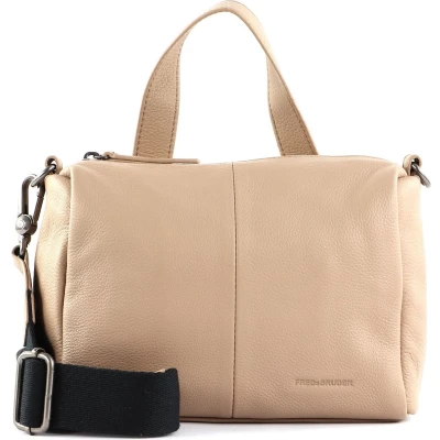 Afbeelding van FREDsBRUDER Leren Schoudertas Bandolin Crossbody Sand Beige
