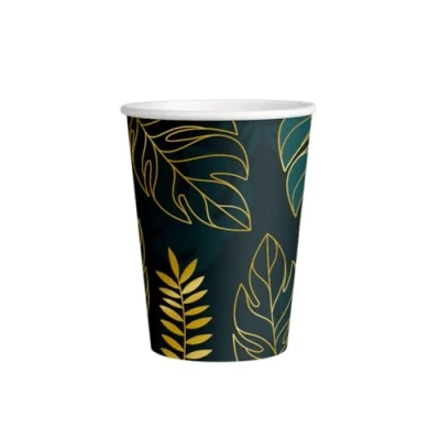 Afbeelding van Bekers Bladeren 250ml 8 stuks