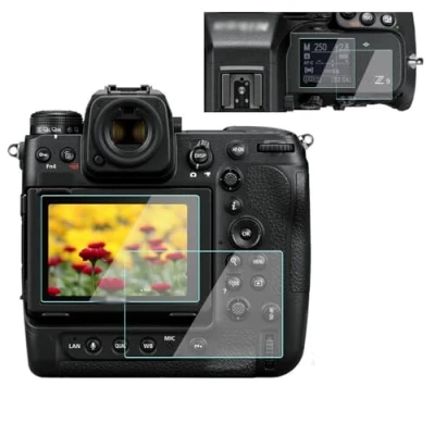 Afbeelding van KOMET Z8 schermbeschermer voor Nikon Z9 camera (2 TOP &amp; 2 LCD scherm), 9H gehard anti bubbel, stof kras (4 stuks)