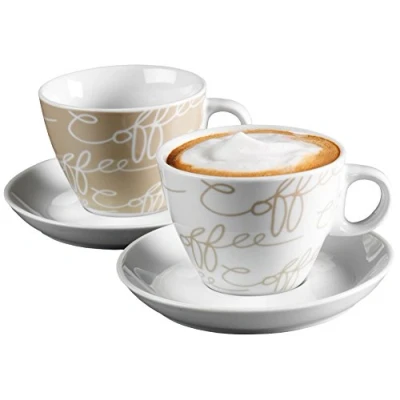 Afbeelding van Ritzenhoff &amp; Breker Cappuccinoset Cornello crème, 4 delig