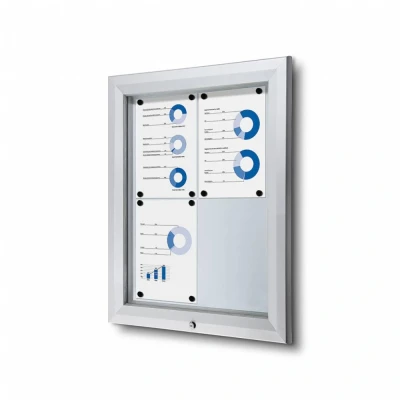 Afbeelding van Vergrendelbaar Notitiebord Outdoor 4x A4