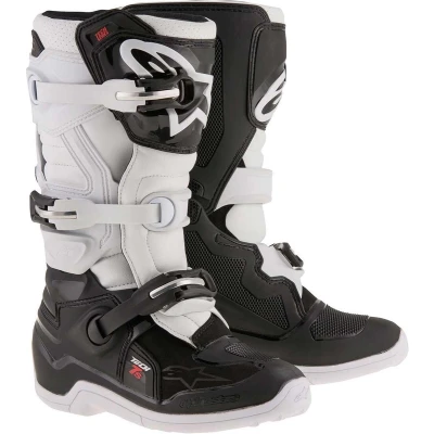Afbeelding van Alpinestars 2024 Tech 7S Crosslaarzen Zwart / Wit maat 34