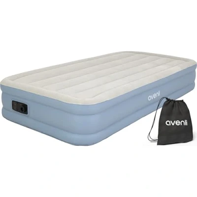 Afbeelding van AVENLI Zelfopblazend luchtbed logeerbed eenpersoonsbed voor 1 persoon 191 x 99 33 cm met ingebouwde automatische pomp
