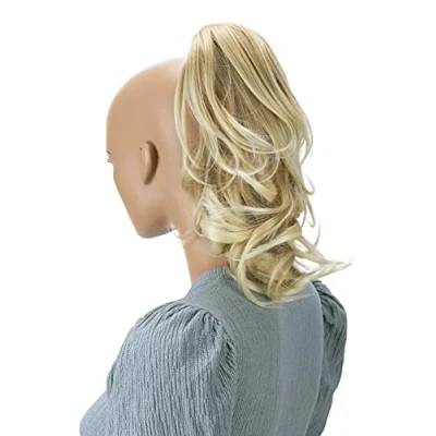 Afbeelding van CAISHA 30cm Haarstukje Vlecht Paardenstaart Haarextensies Volumineus Golvend Blond Mix H107