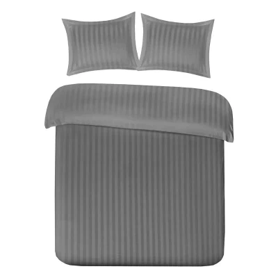 Afbeelding van Dekbedovertrek Papillon Uni Grijs Satijn 240 x 200 / 220 cm Lits Jumeaux