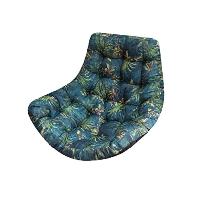 Afbeelding van Pillowprim Hangstoelkussen, kussen voor polyrotan hangschommel, kussen, hangmand, schommelmand, rugkussen in de kleur groen gras