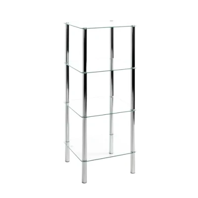 Afbeelding van HAKU Möbel Plankje, metaal, chroom, B 39 x D H 107 cm