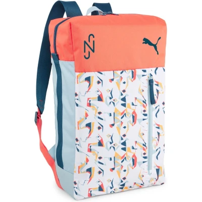 Afbeelding van Puma Neymar JR Backpack Unisex Rugzak, Maat: One Size, White/hot heat sun stream/black