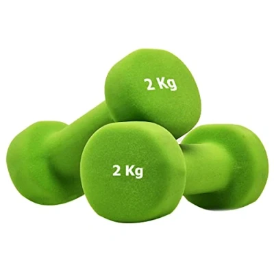 Afbeelding van G5 HT SPORT Stuur van neopreen voor fitnessstudio en thuisgymnastiek, antislip, 0,5 tot 6 kg, paar of eenpersoonsbed (2 x 2 kg)..